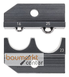 KNIPEX 97 49 23 Crimpeinsatz f�r unisolierte Rohr- und Quetschkabelschuhe sowie unisolierte Sto�- und Quetschverbinder nach DIN 46341