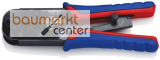 KNIPEX 97 51 10 SB Crimpzange f�r Westernstecker mit Mehrkomponenten-H�llen br�niert 190 mm