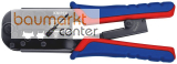 KNIPEX 97 51 10 Crimpzange f�r Westernstecker mit Mehrkomponenten-H�llen br�niert 190 mm