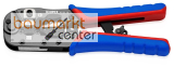KNIPEX 97 51 13 Crimpzange f�r RJ45-Westernstecker mit Mehrkomponenten-H�llen br�niert 190 mm