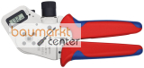KNIPEX 97 52 63 DG Vierdornpresszange f�r gedrehte Kontakte mit Mehrkomponenten-H�llen verchromt 195 mm