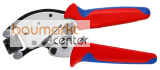 KNIPEX 97 53 19 SB Twistor� T Selbsteinstellende Crimpzange f�r Aderendh�lsen mit drehbarem Crimpkopf mit Mehrkomponenten-H�llen verchromt 196 mm