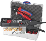 KNIPEX 97 90 10 Crimp-Sortiment f�r Aderendh�lsen 1 x 12 40 200, 1 x 97 53 04, 8 x Aderendh�lsen-Sets 265 mm