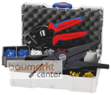 KNIPEX 97 90 16 Crimp-Sortiment f�r Aderendh�lsen 1 x 12 40 200, 1 x 97 53 09, 8 x Aderendh�lsen Sets 265 mm