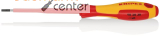 KNIPEX 98 20 30 Schraubendreher f�r Schlitzschrauben isolierender Mehrkomponenten-Griff, VDE-gepr�ft br�niert 202 mm