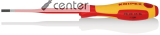 KNIPEX 98 20 35 SL Schraubendreher (Slim) f�r Schlitzschrauben isolierender Mehrkomponenten-Griff, VDE-gepr�ft br�niert 202 mm