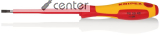KNIPEX 98 20 40 Schraubendreher f�r Schlitzschrauben isolierender Mehrkomponenten-Griff, VDE-gepr�ft br�niert 202 mm