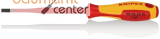 KNIPEX 98 20 55 SL Schraubendreher (Slim) f�r Schlitzschrauben isolierender Mehrkomponenten-Griff, VDE-gepr�ft br�niert 232 mm