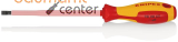 KNIPEX 98 20 65 Schraubendreher f�r Schlitzschrauben isolierender Mehrkomponenten-Griff, VDE-gepr�ft br�niert 262 mm