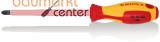 KNIPEX 98 25 03 Schraubendreher f�r Kreuzschlitzschrauben Pozidriv� isolierender Mehrkomponenten-Griff, VDE-gepr�ft br�niert 270 mm