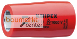 KNIPEX 98 37 11 Steckschl�sseleinsatz f�r Sechskantschrauben mit Innenvierkant 3/8" 43 mm