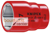 KNIPEX 98 37 14 Steckschl�sseleinsatz f�r Sechskantschrauben mit Innenvierkant 3/8" 46 mm
