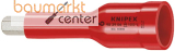 KNIPEX 98 39 05 Steckschl�sseleinsatz f�r Innensechskantschrauben mit Innenvierkant 3/8" 75 mm