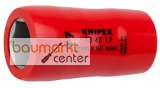 KNIPEX 98 47 17 Steckschl�sseleinsatz f�r Sechskantschrauben mit Innenvierkant 1/2" 55 mm