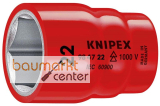 KNIPEX 98 47 22 Steckschl�sseleinsatz f�r Sechskantschrauben mit Innenvierkant 1/2" 58 mm