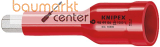 KNIPEX 98 49 06 Steckschl�sseleinsatz f�r Innensechskantschrauben mit Innenvierkant 1/2" 75 mm