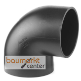 Aliaxis Bogen f.PE Abfluss d 200 88,5 Grad schwarz