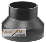 Aliaxis Reduktion f.PE Abfluss d 50/40 zentrisch schwarz