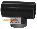 Aliaxis �-T-St�ck 90Gr. PVC-U TIMV d 16 x 3/8" PN16 Klebmuffe/Gewinde metallringverst.