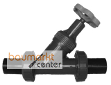 Aliaxis PVC-U Schr�gsitzabsperrventil d20 EPDM Verschr. PE100-LS-Stutz VVUBEV-EPDM