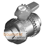 Aliaxis 2-Wege Kugelh.VXE PVC-U R1 1/2 EPDM Gewindemuffe Easyfit VXEFV-EPDM