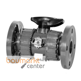 Aliaxis 2-Wege Kugelhahn VKD PVC-U d20 EPDM Festflansch VKDOV-EPDM