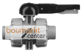 Aliaxis 2-Wege Kugelhahn VK Dual Block mit PP- Stutzen zum Muffenschwei�en d 110