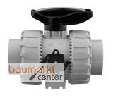 Aliaxis 2-Wege Kugelhahn VK Dual Block aus PP-H aus PP-H m.Schweissmuffen VKDIM/EPDM d