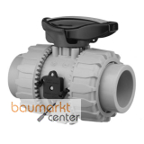 Aliaxis 2-Wege Kugelhahn VK Dual Block aus PP-H mit Schwei�muffen VKDIM-SHX/EPDM d 16