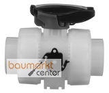 Aliaxis 2-Wege Kugelhahn VKD PVDF m.Schwei�muffe u. VAGewindeb.VKDIF/FKM-SHX d25 PN16