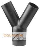 Aliaxis Hosen-T-St�ck f.PE Abfl.d110/110 60 Gr. schwarz