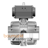 Aliaxis 2/2-Wege-Kugelhahn PP VKD d63 PN10 VKDIM/CP-NC-EPDM