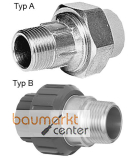 Aliaxis ABS/MS �berg-Verschr.AG d40xR1 1/4 Klebmuff/IG Messing EPDM BIROA-EPDM