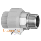 Aliaxis �-Verschraubung PVC-C d20xR1/2 Rohr-AG auf Edelstahl EPDM BIRXC