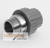 Aliaxis ABS �berg-Verschraub. AG d16 x R3/8 Klebmuff/Edelst.rohr-AG EPDM BIFXA-EPDM