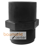 Aliaxis Übergangsnippel KBFE 20mm x 1/2"AG PE kurz SDR 11 Aliaxis Übergangsnippel KBFE 20mm x 1/2"AG PE kurz SDR 11