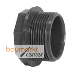 Aliaxis Stopfen PVC-U PFV R 1 1/2" PN16 Gewindestutzen