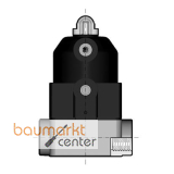Aliaxis 2/2-W-Membranventil CM/CP PP Typ 187 Gewindemuffe NC R3/8 PN6