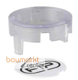 Aliaxis VXE/VEE Abdeckkappe m. Etikettenhalt. transp. d16-20 LCE