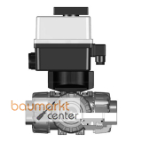 Aliaxis 3-Wege-Kugelhahn PVC-U TKD Klebemuffen T-Bohrung d16