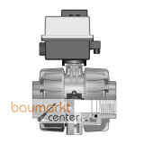 Aliaxis 2/2-Wege-Kugelhahn PVC-U VKD d20 PN16 24V VKDFV/CE-EPDM