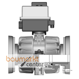 Aliaxis 2/2-Wege-Kugelhahn VKD PVC-U Festflansch d90